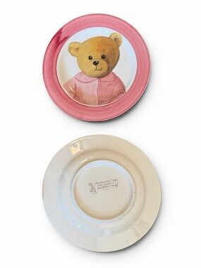Ceramica Due Torri Italian Teddy Bear Plates – Vintage 8” Set of 2